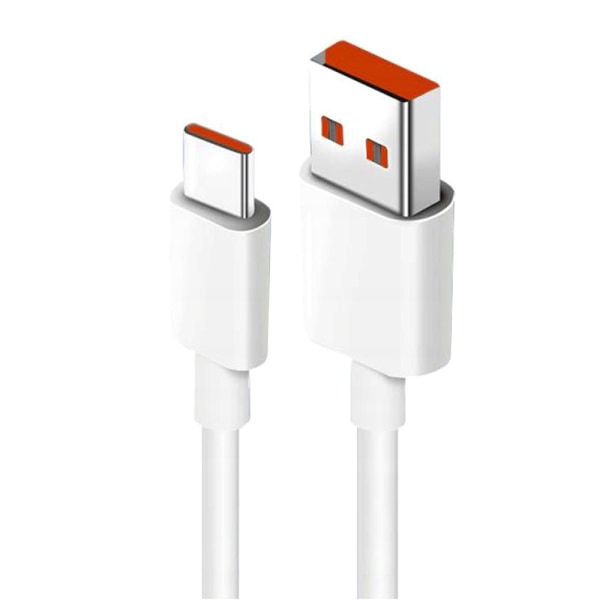 Xiaomi USB- ja USB-C-kaapeli - 1 metri 6A pikalatauksella - Val