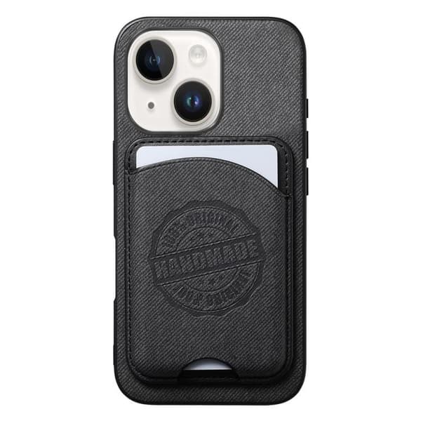 Magnetisk mobiletui i kunstlæder med kortholder til iPhone 15 -