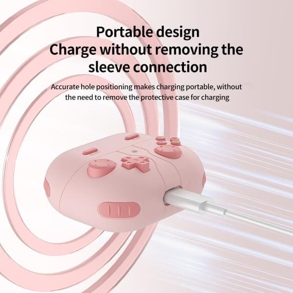 Silikonfodral i retrospel-stil för Samsung Galaxy Buds3 FE - Ro