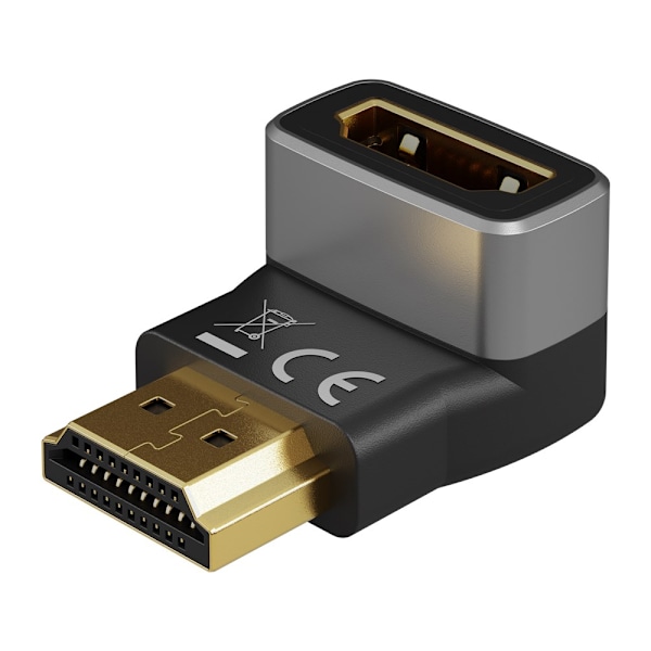 Goobay Angled HDMI-sovitin 8K 60Hz 270° kullatuilla liittimillä