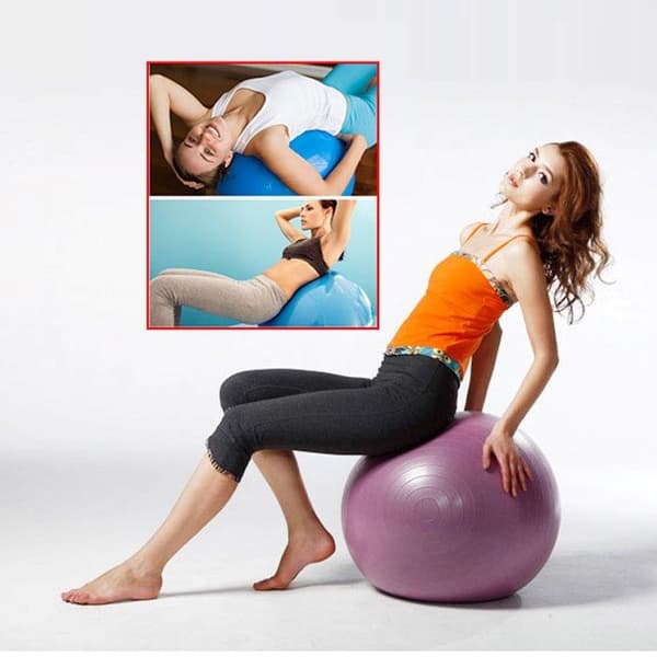 Gymbold 55 cm / pilatesbold / træningsbold / balancebold / anti