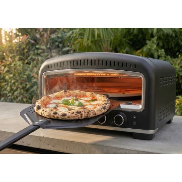 Panetti Pizzetta Pro -sähköpizzauuni / Pizzauuni pyörivällä kiv