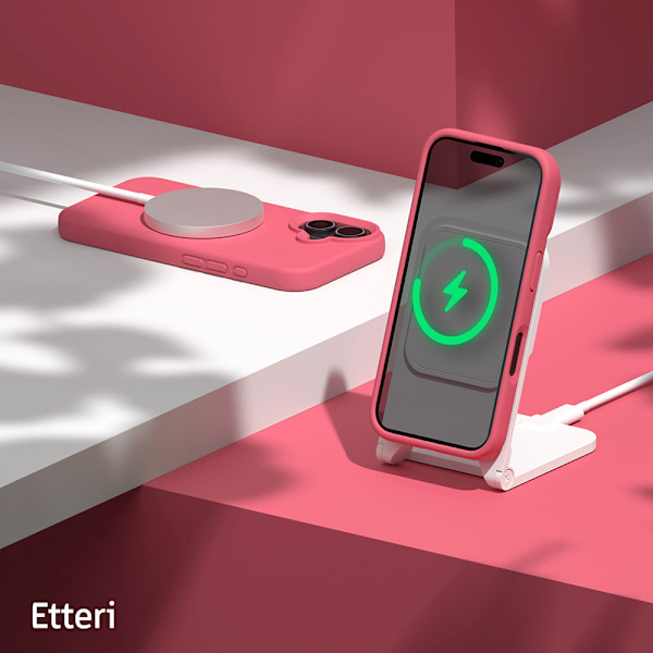 Etteri Silikoneskal til iPhone 16 - Hindbær