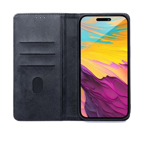 Flip-etui i kunstlæder til iPhone 17 Air - Sort