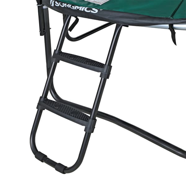 Trampolinstige 76 cm / sort stige til trampoline med brede skri