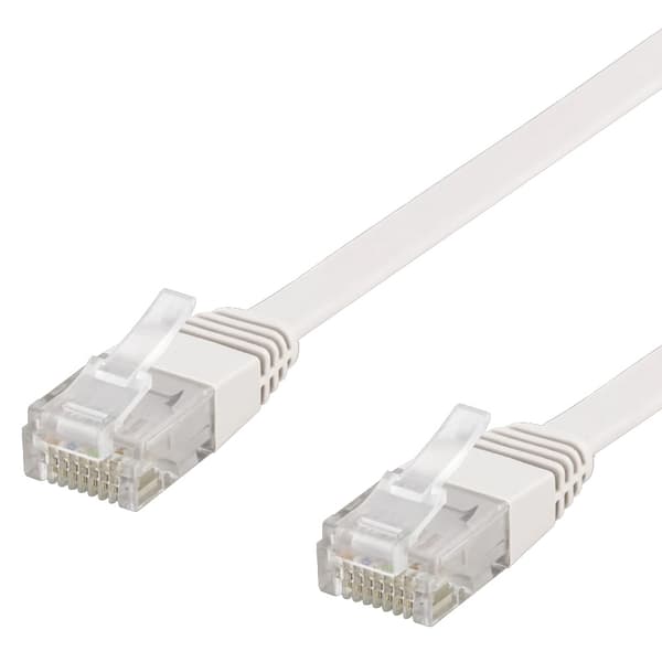 Deltaco U/UTP Cat6 litteä verkkokaapeli 10 m / Litteä Cat6 verk