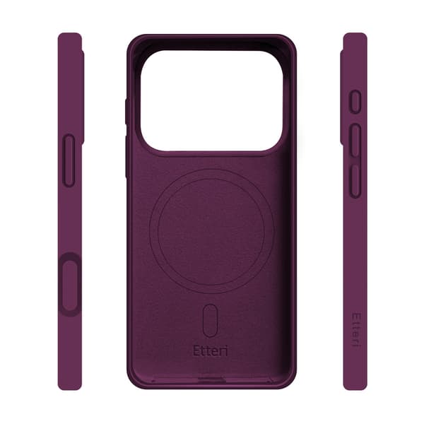 Etteri silikone MagSafe-cover til iPhone 17/18 Pro Max – Kirseb