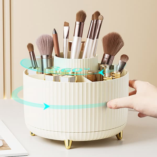 Sminkställ offwhite / sminkorganizer / makeupförvaring / hållar