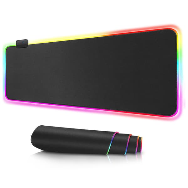 Gaming-musemåtte med RGB-belysning - 90x40 cm