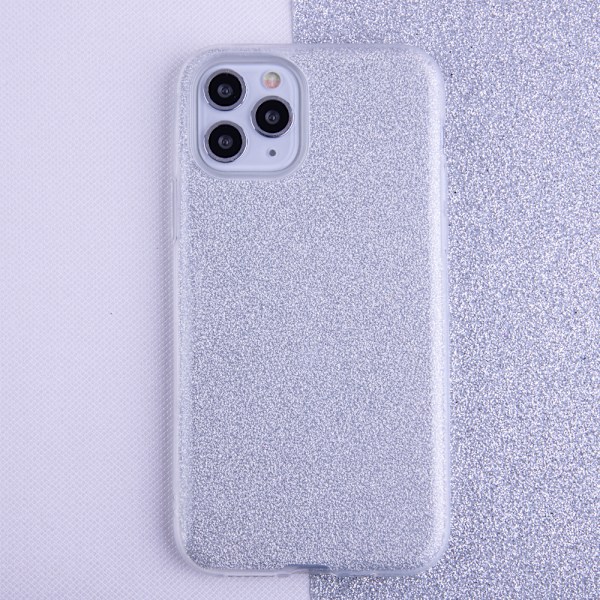 Glitrende etui til iPhone 16 Plus - Sølv