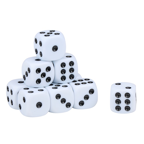 Tärningar 10-pack / tärningsset för spel / speltärningar för br
