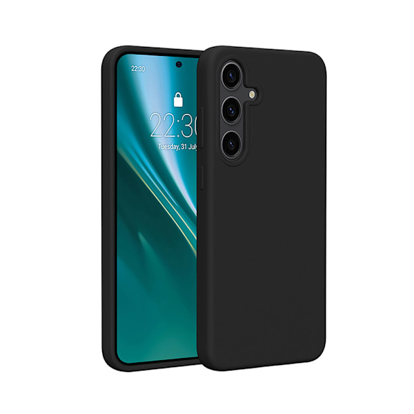 Etteri silikoneetui med mikrofiberforing til Samsung Galaxy S25