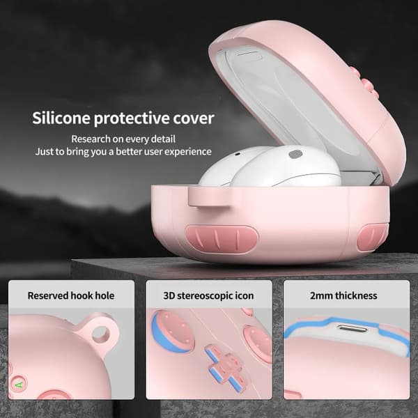 Silikoneetui i retro gaming-stil til Samsung Galaxy Buds Live -