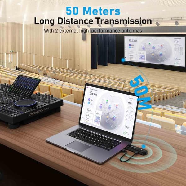 Lemorele P50 langaton HDMI-esitysjärjestelmä – 4K, 8 lähetintä