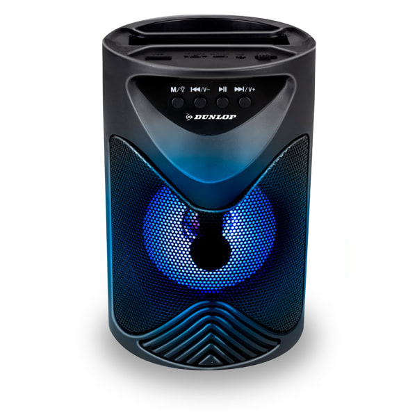 Dunlop Bluetooth-kaiutin, FM-radio ja matkapuhelinjalusta