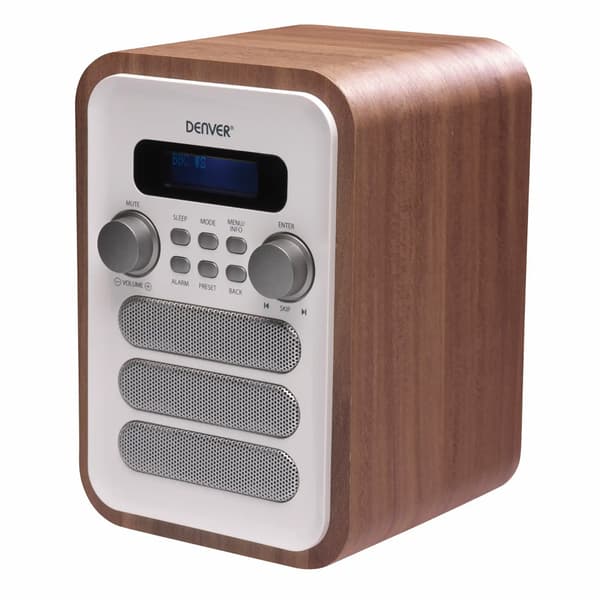 Denver DAB-48WHITE DAB/FM-radio – Bluetooth, 40 kanavaa, DOT Ma
