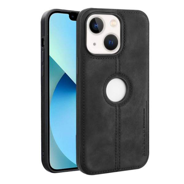 Kunstlæderskal til iPhone 13 - Sort