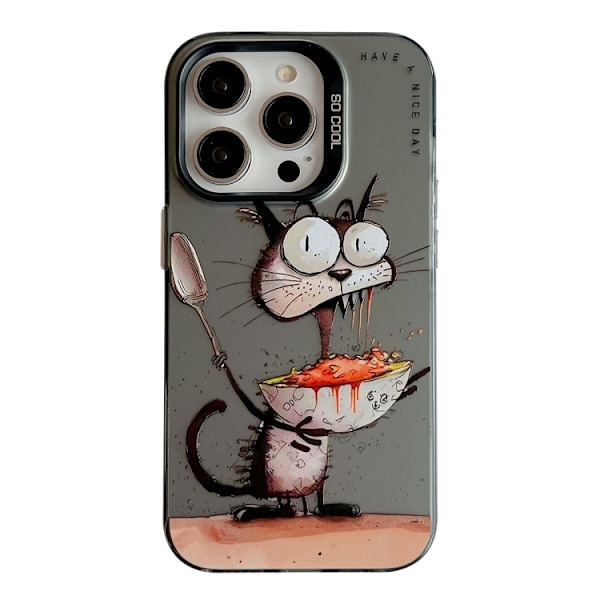 IPhone 16 Pro bagcover - Eating Rat oliemaleri