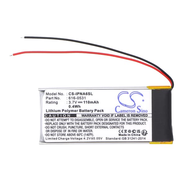 Cameron Sino CS-IPNA6SL-batteri til iPod Nano 6. generation / g