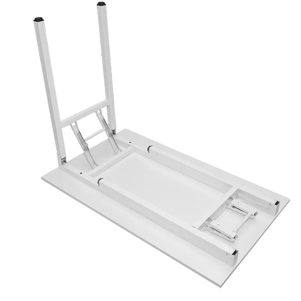 Hopfällbart bord 100×60×75 cm / fällbart skrivbord med stålram