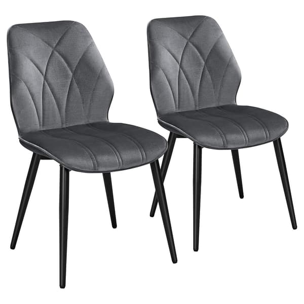 Pehmustetut keittiötuolit 2-pack - Harmaa / Ruokailutuolit, joi