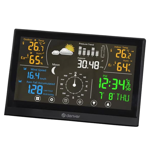 Denver WS-650 Väderstation med klocka och kalender / Trådlös vä