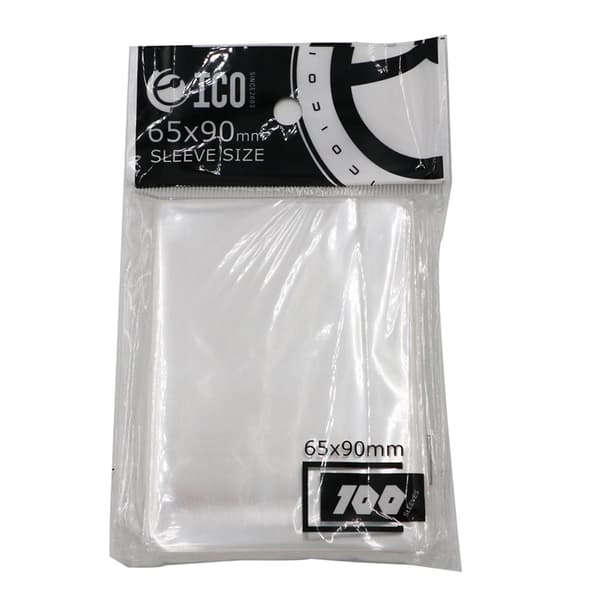 Transparente plastlommer til spillekort - 100 stk