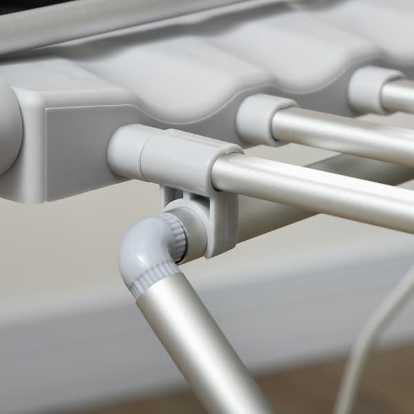 Elektrisk tørrestativ med varme / sammenklappeligt tøjstativ ti