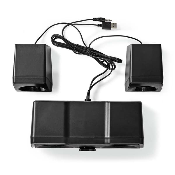 Nedis Computerhøjttaler med RGB LED-lyseffekt - 48W