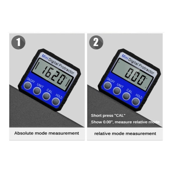 Digital Vinkelmätare med stark magnet - Lcd display