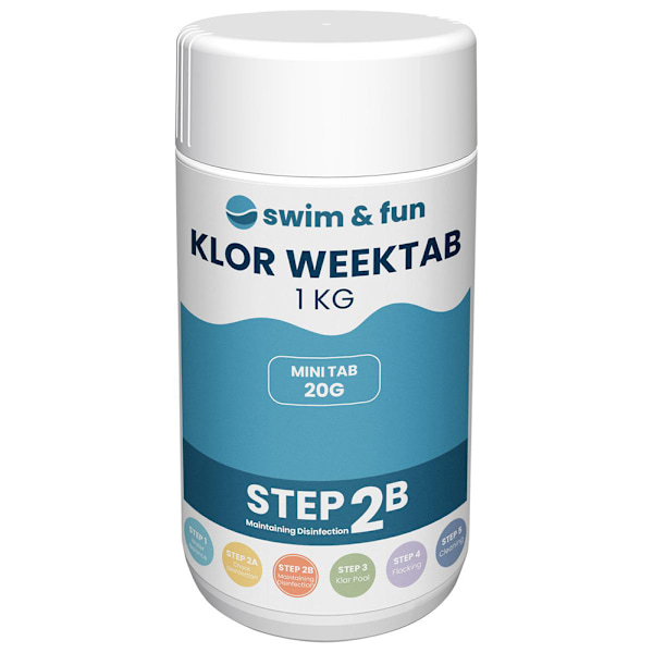 Swim & Fun Klor Week Tab 20 gr 1 kg