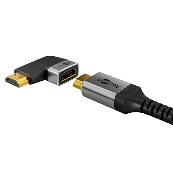 Goobay Kulmattu HDMI-sovitin 270° 8K 60Hz kullattu kullattu