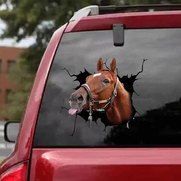 Klistermærke til bil - Hest