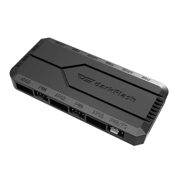 Blæserstyringsenhed til computer Darkflash RC2 RGB PWM + fjernb