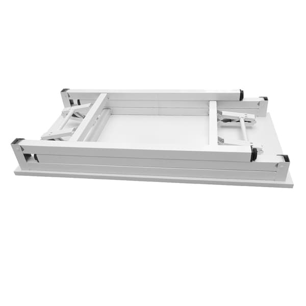 Hopfällbart bord 80×40×75 cm / fällbart skrivbord med stålram /