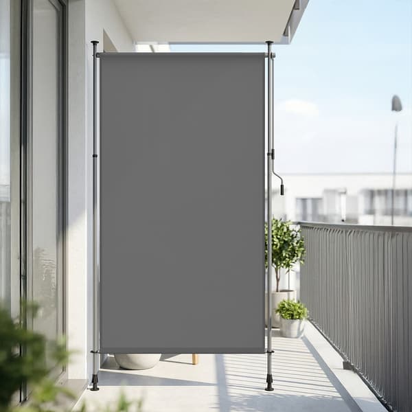Vertikal markis 150 x 220–300 cm / höjdjusterbart insynsskydd /