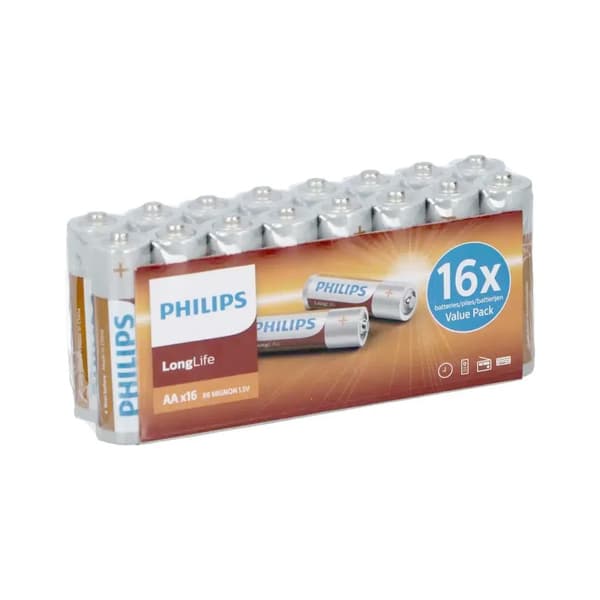Philips Longlife AA-paristo 16-pakkaus