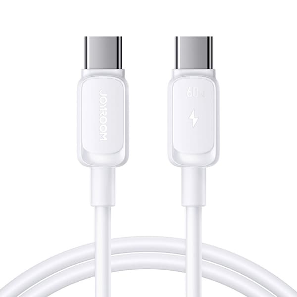 Joyroom USB-C–USB-C-kaapeli 60 W 1,2 m – Valkoinen