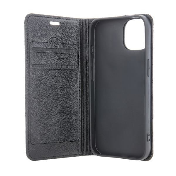 Stilfuldt etui til iPhone 16 Pro Max med kortholder og foldbart