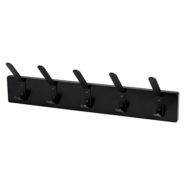 Kroklist med 5 krokar - Svart