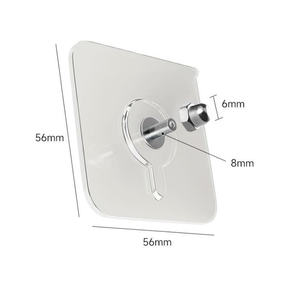 Självhäftande krokar 10-pack - Transparent