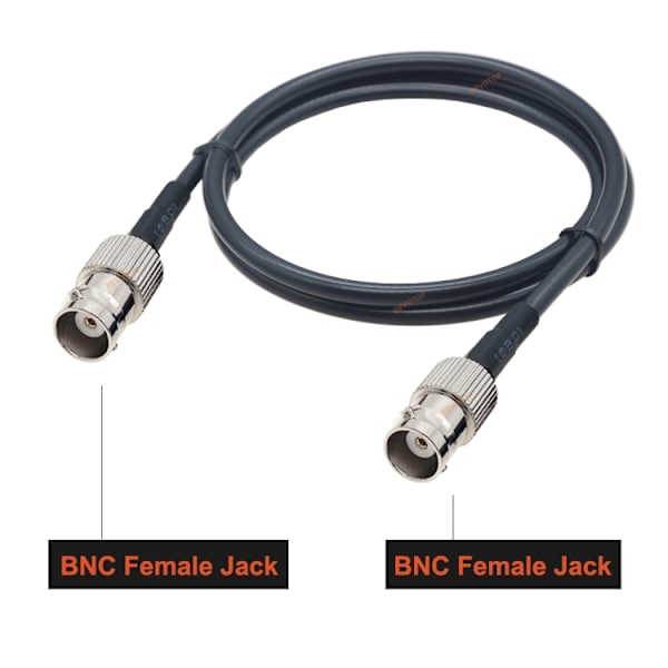 BNC-Kabel RG58 Hona till Hona 10m