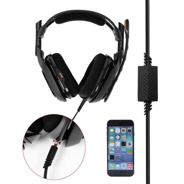 Ljudkabel till Logitech ASTRO A10 A40 2m