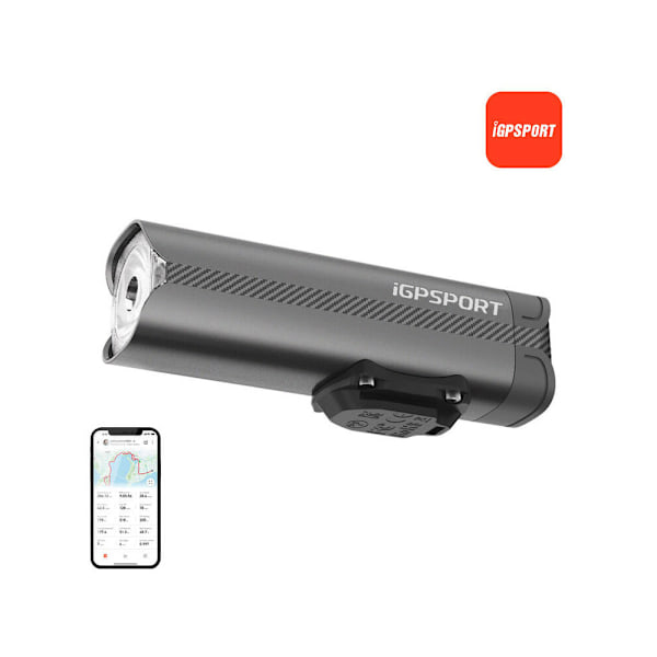 iGPSPORT VS800 smart cykellygte med 800 lm og app-styring
