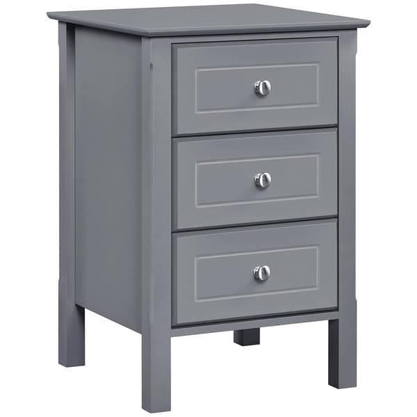 Sengebord med 3 skuffer 40×40×60 cm / sidebord med opbevaring o