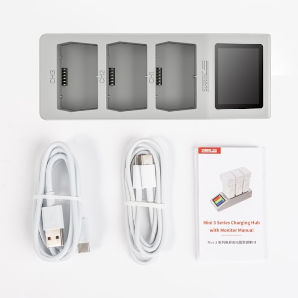 Opladningsstativ til 3 batterier til DJI Mavic Mini 3 Pro / Min