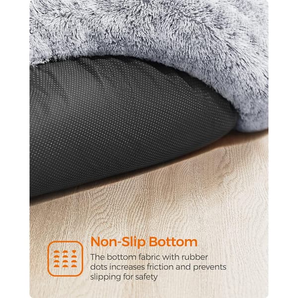Fluffy seng til kæledyr 60 cm - grå