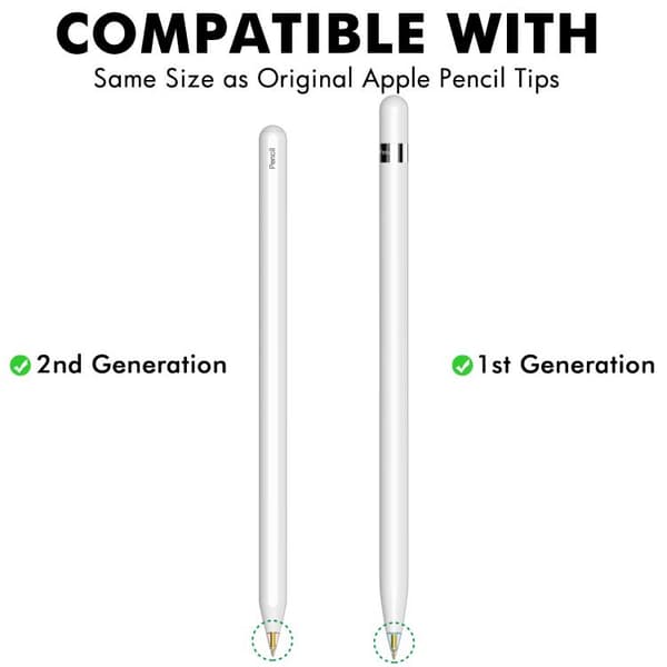 Ersättningsspetsar 1,05 mm till Apple Pencil 1 & 2 – 4-pack