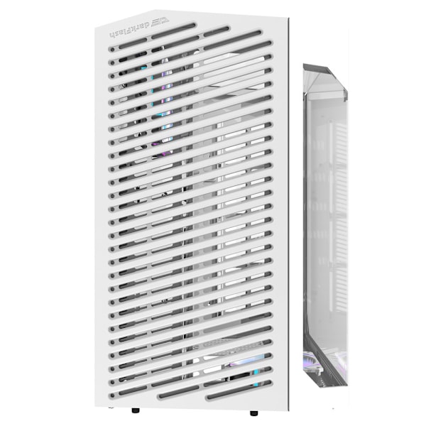 Darkflash DY470 Datorchassi med 4 ARGB fläktar - Vit