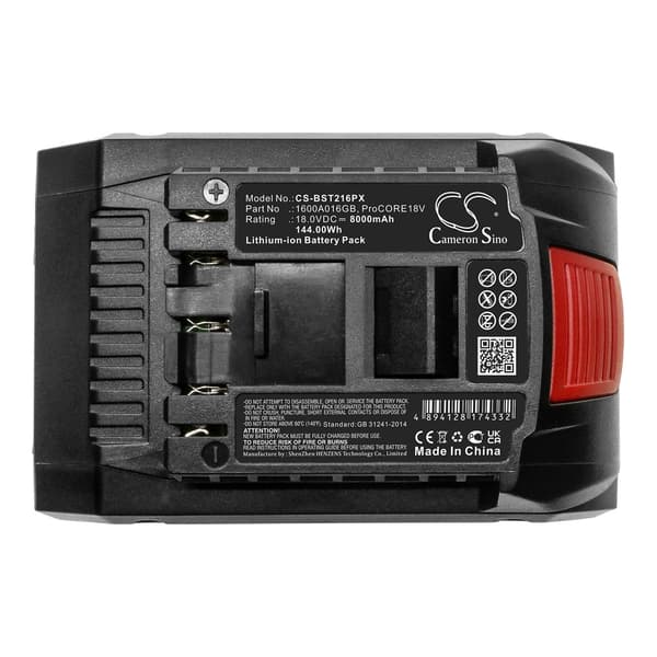 Batteri til Bosch-elværktøj 18 V 8000 mAh / 18 V-erstatningsbat